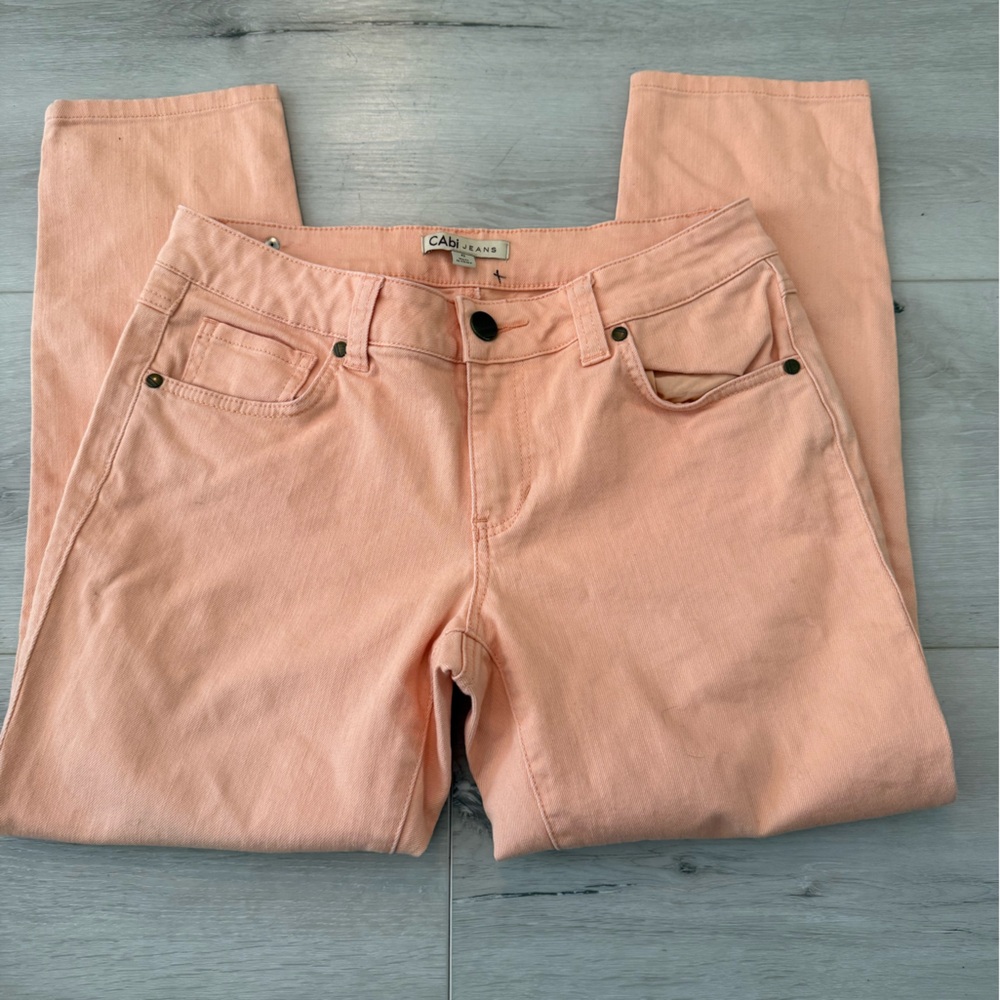 CAbi Peach Straight Leg Women Jeans